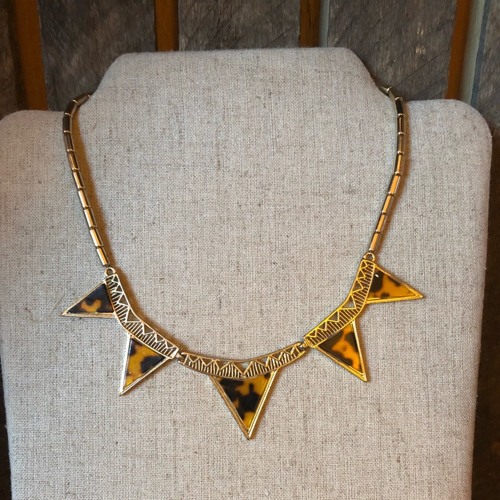 Tortoise Triangle Necklace